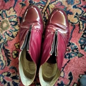 Elegant Burgundy Ankle Boots